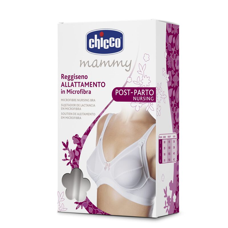 Microfibre Nursing Bra (White) image number 5